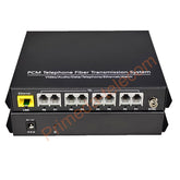 8 channels POTS Telephones and Ethernet over Fiber optic Media Converters,High quality PCM voice landlines phones fiber Extenders